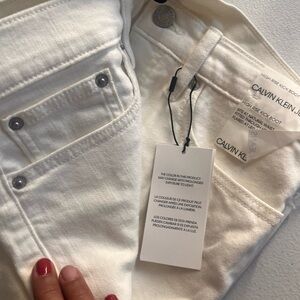 Calvin Klein Jeans High-Rise Cream Denim